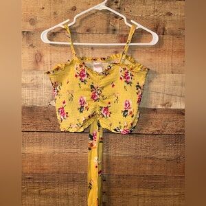 No Boundaries floral tube top